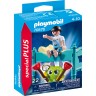PLAYMOBIL 2er Set: 70872 Superheld + 70876 Kind mit Monsterchen Набор из 2 предметов: 70872 супергероя + 70876 ребенка с монстром