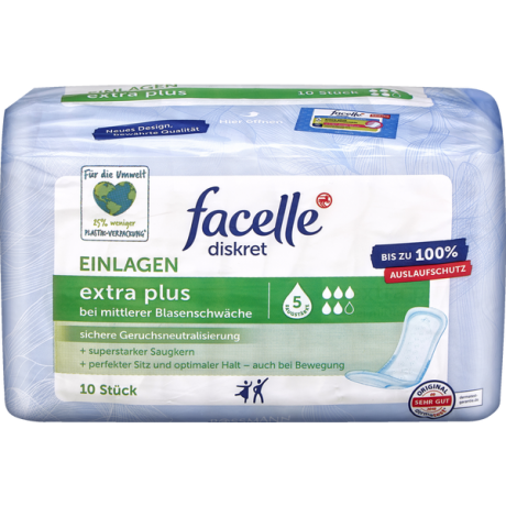 facelle diskret Einlagen extra plus 10 Stück, фаселль Урологические прокладки Экстра плюс 10 шт.