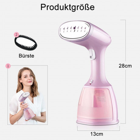 flowgoer flowgoer Dampfburste 1500 W Mini-Dampfbugelmaschine  Мини-гладильная машина с паровой щеткой Flowgoer мощностью 1500 Вт