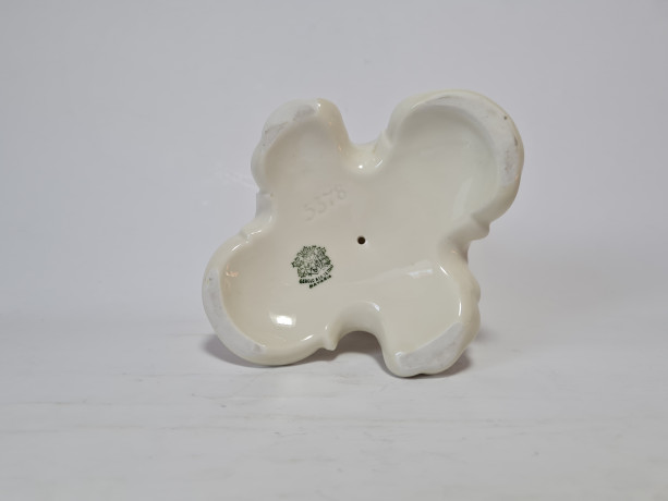 Подсвечник винтажный Gerold & Co.Tettau с золотистым декором, фарфор, 7 x 12 см, Германия, 1960-70гг.