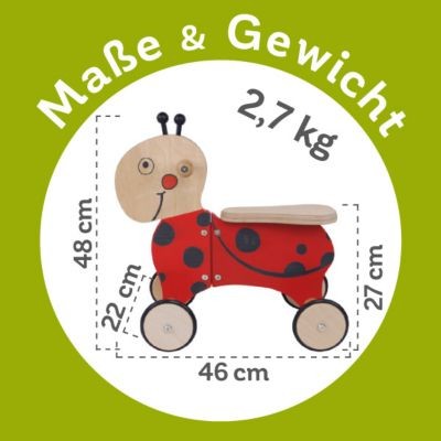 KidsBo Rutschtier Marienkafer Funny Ездить на божьей коровке смешно