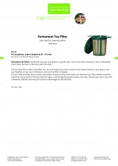 Krauterhaus Sanct Bernhardt Permanent Tea Filter, 1 шт.