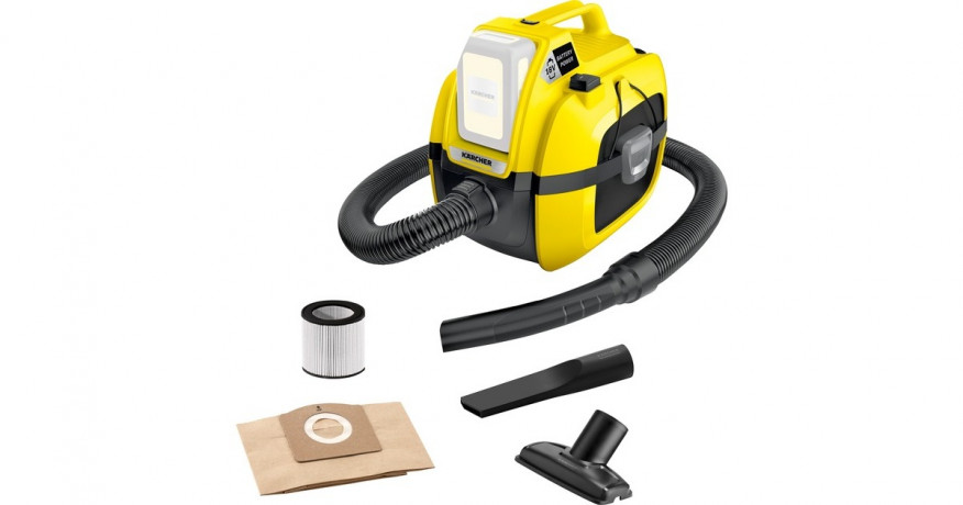 Karcher Karcher  WD 1 Compact Battery, Nass-/Trockensauger gelb/schwarz, ohne Akku und Ladegerat  gelb/schwarz Karcher WD 1 Compact Battery, пылесос для сухой и влажной уборки желтый/черный, без аккумулятора и зарядного устройства