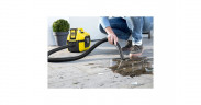 Karcher Karcher  WD 1 Compact Battery, Nass-/Trockensauger gelb/schwarz, ohne Akku und Ladegerat  gelb/schwarz Karcher WD 1 Compact Battery, пылесос для сухой и влажной уборки желтый/черный, без аккумулятора и зарядного устройства