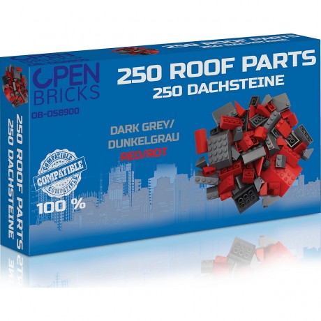 Open Bricks Open Bricks 250 Roof Parts (Dachsteine) Открытые кирпичи 250 частей крыши