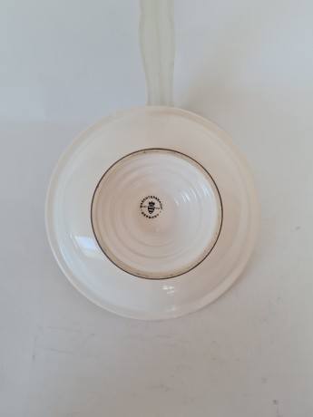 Конфетница винтажная Waechtersbach, белая с позолоченным ободком, 19 см, Германия, 1950-60гг.