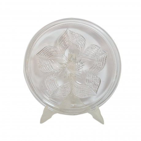 Тарелка винтажная для торта Im Stil Walther Glas, хрусталь, 28,5 x 2,5 см, Германия, 1960-70гг.