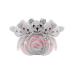 SindiBaba® Baby-Stehaufmannchen Katze KITTY gehakelt mit Glockchen Поп-ап кошечка КИТТИ связана крючком с колокольчиком