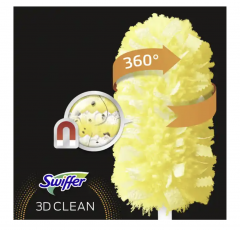 Swiffer 3D Staubmagnet 360 Tucher Nachfullpack, 5St x 3 paks, Свиффер Сменные насадки 360 градусов против пыли для магнитной щетки, 5 штук x 3 упаковки