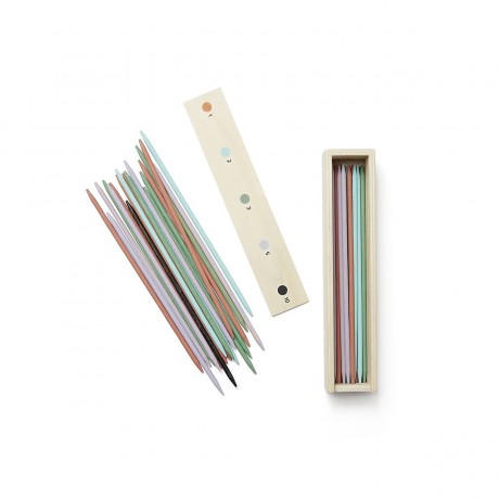 Kids Concept Stabchenspiel in einer Holzkiste Geschicklichkeitsspiele Игра с палками в деревянном ящике Игры на ловкость