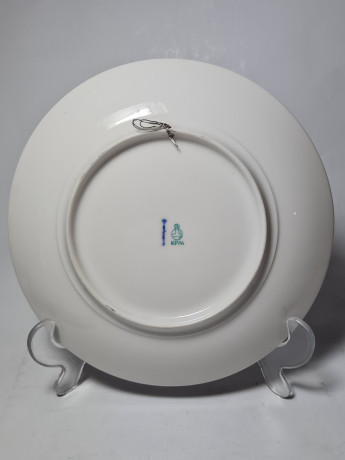 KPM Декоративная фарфоровая тарелка "Бранденбургские ворота", 19,5 см, Германия, 1960-70гг.