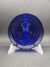 Тарелка декоративная винтажная Murano, синее стекло, 19.5 см, Италия, 1970-80гг.