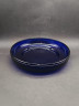 Тарелка декоративная винтажная Murano, синее стекло, 19.5 см, Италия, 1970-80гг.