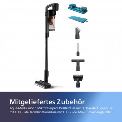 Philips Philips Akku-Hand-und Stielstaubsauger XC7055/01 Aqua 7000 Series, beutellos, mit PrecisionPower Smart-Duse, einfach anbringbarem Aqua-Modul  Беспроводной ручной пылесос Philips XC7055/01 Aqua 7000 Series, без мешка, с насадкой PrecisionPower Smar
