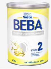 Nestlé BEBA Anfangsmilch Spezialnahrung Frühgeborenen 2 von Geburt an, Специальное питание «Первоначальное молоко» для недоношенных детей 2 с рождения, 400 г