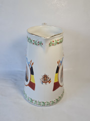 Кувшин винтажный Imprele&Royal с портретом бельгийской королевской четы, керамика, 27 x 20 см, Германия, 1960-70гг.