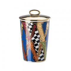 Rosenthal meets Versace Rosenthal Versace Virtus Tischlicht mit Deckel und Duftwachs h: 14 cm / d: 8,5 cm Настольный светильник Rosenthal Versace Virtus с крышкой и ароматизированным воском, высота: 14 см / глубина: 8,5 см