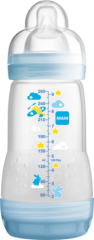 MAM Детская бутылочка Анти-колики 260ml, Junge, 1 шт