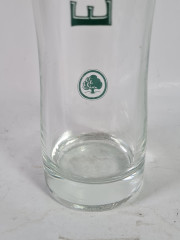 Немецкий бокал винтажный Eichbaum Ureich Pils. с зеленым логотипом, стекло, 0.5 л, 24 см, Германия, 1970-80гг.