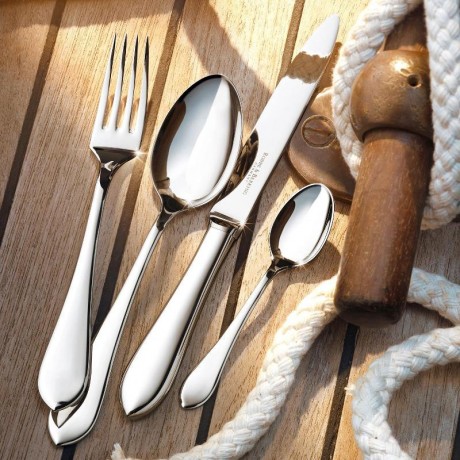 Robbe & Berking Robbe & Berking Dinner for two - Eclipse 150 g versilbert Menubesteck-Set im Geschenkkarton 10-tlg. Robbe & Berking Dinner for two - Eclipse Набор посеребренных столовых приборов 150 г в подарочной упаковке 10 шт.