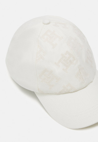 Tommy Hilfiger ICONIC MONOGRAM Cap weathered white ИКОНИЧЕСКАЯ МОНОГРАММА Кепка выветрившийся белый