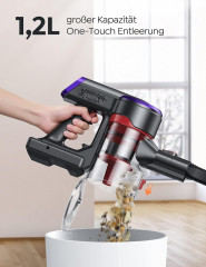 Buture Buture Akku-Hand-und Stielstaubsauger, beutellos, Staubsauger JR400 Staubsauger kabellos 33000Pa/400W, bis zu 55 MIN Беспроводной ручной и стержневой пылесос Buture, без мешка, пылесос Бспроводной пылесос JR400 33000 Па/400 Вт, до 55 МИН