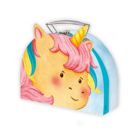 Trotsch Verlag Trotsch Koffer mit Formdeckel Einhorn medium Чемодан Trotsch с крышкой единорог средний