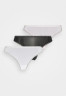 Tommy Hilfiger THONG 3 PACK Thong black/ivory/pale pink НАБОР 3 КОМПЛЕКТА ТРЕНАЖЕЙ Стринги черный/слоновая кость/бледно-розовый