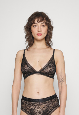 Tommy Hilfiger ELONGATED Triangle bra black УДЛИНЕННЫЕ Бюстгальтер с треугольными чашечками черный