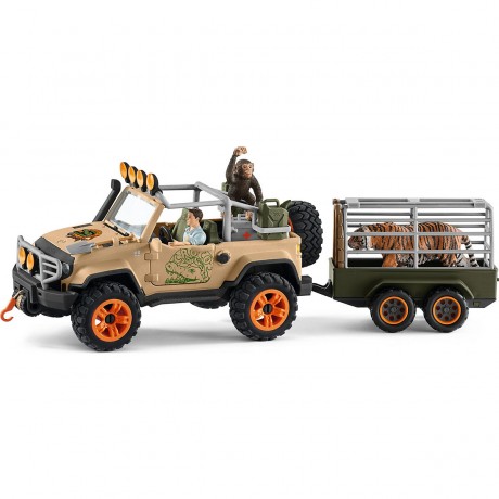 Schleich Schleich Wild Life 42410 Gelandewagen mit Seilwinde Внедорожник Schleich Wild Life 42410 с лебедкой