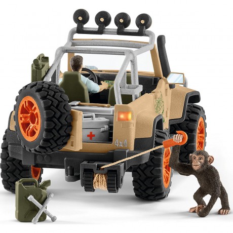 Schleich Schleich Wild Life 42410 Gelandewagen mit Seilwinde Внедорожник Schleich Wild Life 42410 с лебедкой