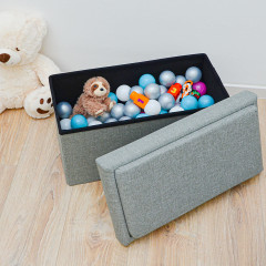 Dune Design® Sitzbank faltbar 52x27x30cm Hellgrau Скамья складная 52x27x30см светло-серая