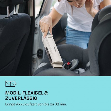 Klarstein Klarstein Akku-Hand-und Stielstaubsauger Larma Handheld Handstaubsauger, 120 W, beutellos Grau Беспроводной ручной и стержневой пылесос Klarstein Ручной пылесос Larma, 120 Вт, без мешка