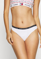 Tommy Hilfiger ESSENTIALS 3 PACK Thong medium grey htr/white/black НАБОР ESSENTIALS 3 стринги средне-серый htr/белый/черный