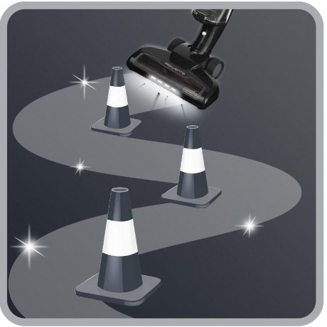 Rowenta Rowenta Akku-Stielstaubsauger RH6545 Air Force Light, beutellos, Kabelloser Handstaubsauger mit LED- Beleuchtung  Беспроводной ручной пылесос Rowenta RH6545 Air Force Light, беспроводной ручной пылесос без мешка со светодиодной подсветкой