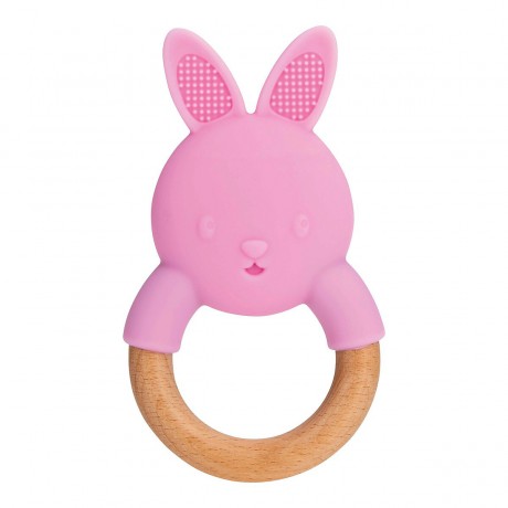 Nuby Beissring aus Holz  Silikon Деревянный силиконовый прорезыватель