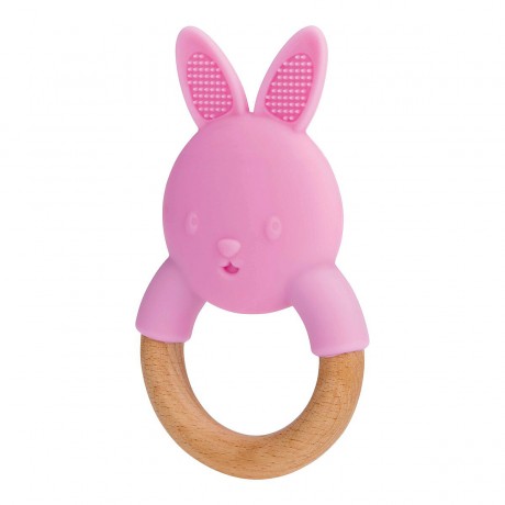 Nuby Beissring aus Holz  Silikon Деревянный силиконовый прорезыватель