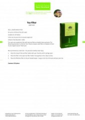 Krauterhaus Sanct Bernhardt Tea Filter на an aromatic Tea Enjoyment 100 item