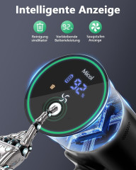 Micol Micol Akku-Hand-und Stielstaubsauger Ideal fur Hartboden, Teppiche, Tierhaare, 250,00 W, beutellos, LED-Display, Anti-Tangle-Burste, 6-in-1 fur Boden Teppiche Tierhaare  Беспроводной ручной пылесос Micol, идеально подходит для твердых полов, ковров,