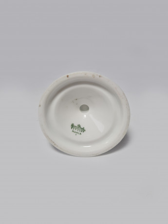 Rosenthal Maria Белый фарфоровый подсвечник с фактурным цветочным декором, 5 x 6,5см, Германия, 1970-80гг.