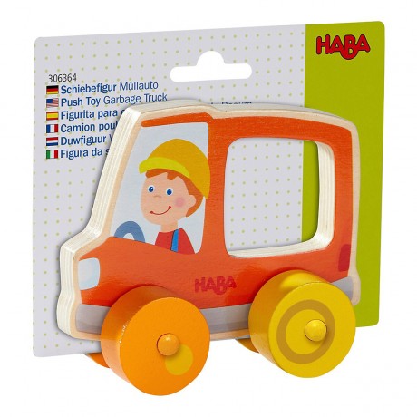Haba Schiebefigur Mullauto Раздвижная фигура мусоровоза