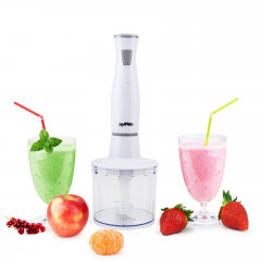 Grafner Grafner Stabmixer Stabmixer Set 4 in 1 Stabmixer, Purierstab und Multi Zerkleinerer, 300 W, 1x Quirlaufsatz, 1x Mixbecher, 1x Purieraufsatz  Ручной блендер Grafner Набор ручных блендеров 4 в 1, стержень для очистки и мульти-измельчитель, 300 Вт, 1
