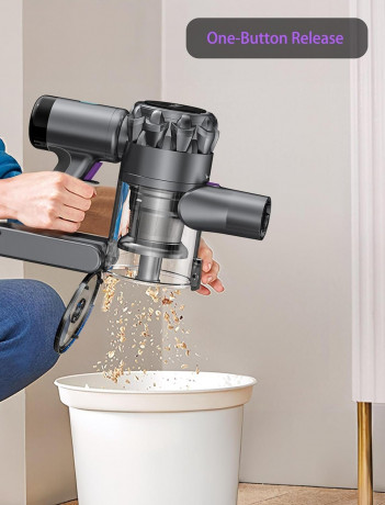 KOHE KOHE Akku-Hand-und Stielstaubsauger Ideal fur Hartboden, Teppiche, Tierhaare, 500,00 W, beutellos, Kabelloser 500W Akku staubsauger 4Modi 55Min Laufzeit 33 Kpa grunes  Беспроводной ручной пылесос KOHE, идеально подходящий для твердых полов, ковров, ш