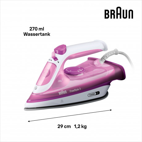 Braun Braun Dampfbugeleisen Bugeleisen Braun FI3124 PU 2400 W  Паровой утюг Braun Утюг Braun FI3124 PU 2400 Вт