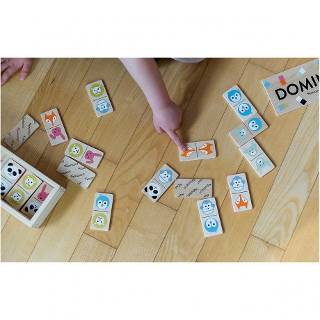 KINDSGUT Domino Tiere Lernspiele домино животные развивающие игры