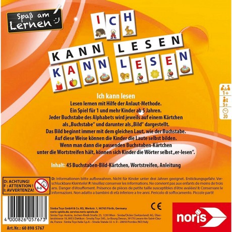 Noris Ich kann lesen (Kinderspiel) Я умею читать (детская игра)