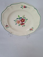 Sarreguemines Коллекционная керамическая тарелка "Букет цветов", 25см, Франция 1920г.