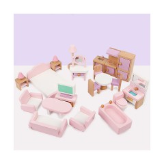 TOPMELON Miniatur Kleinmobel Holzspielzeug Wohnzimmer Kuche Komponenten Миниатюрная небольшая мебель