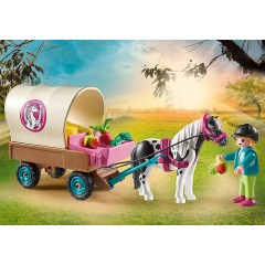 PLAYMOBIL 3er Set: 70998 Ponykutsche + 71000 2x Island Ponys mit Fohlen + 70651 Schlusselanhanger Reiterin Набор из 3 предметов: 70998 карета для пони + 71000 2 исландских пони с жеребятами + 70651 брелок для ключей