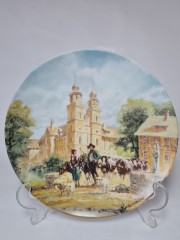 Furstenberg, Коллекционная Тарелка, ограниченный тираж, репродукция картины Герберта Изенберга &quot;В монастыре&quot;, 20см, Германия 1989г.